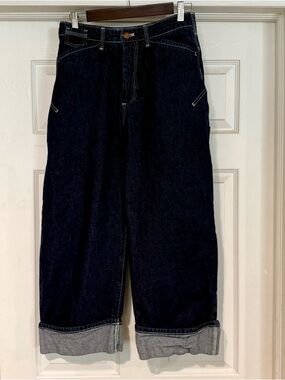 Anthro Pilcro The Kayden Carpenter Jeans with White Stitching